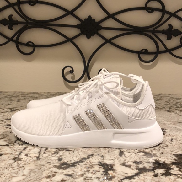 adidas Shoes - Addidas Original Sneakers with genuine Swarovski Crystals - Size 7.5 (6Y)